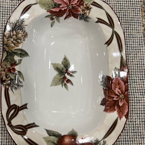 222 Yuletide Celebration Serving Bowl - 2 available Pre-owned/never used. - Picture 2 of 5